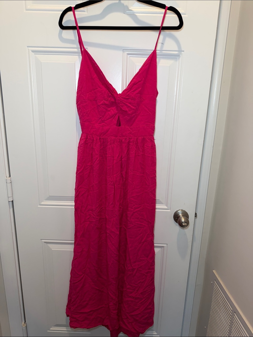 Cupshe Hot Pink Spaghetti-Strap Maxi Dress